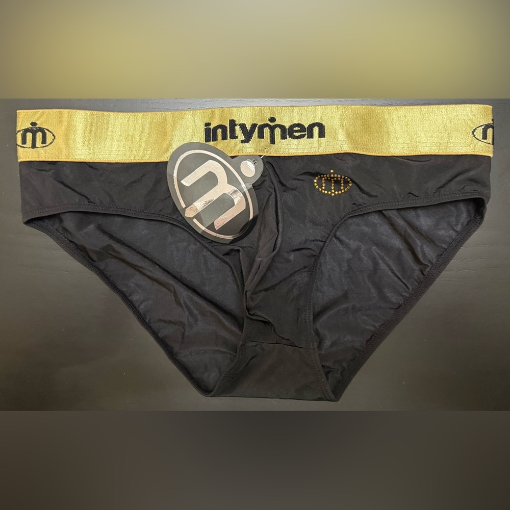 TYME Black and Gold Briefs Sleek Design